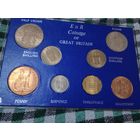 Великобритания набор монет 1966г. 8 штук unc