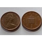 Великобритания. 1 новый пенни 1974 года.