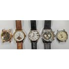 Часы Breitling. Cartier. Zenith. Vacheron Constantin. Pierr Lannier. Реплика! Как есть! Одним лотом 5 шт. С рубля