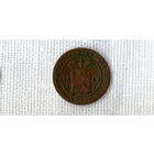 Нидерландская Голандская Индия  1 цент 1857 //(ON)