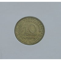 Франция 10 сантимов 1994 в холдере