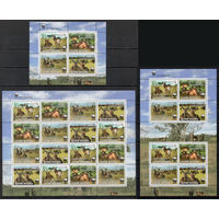 Охрана природы Водяной козёл Гвинея-Бисау 2008 год серия из 1 блока и 2-х малых листов