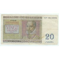 Бельгия, 20 франков 1956 год.