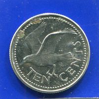 Барбадос 10 центов 1998