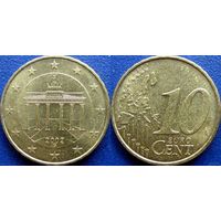 Германия, 10 евроцентов 2002, минтмарка G