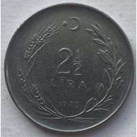 Турция 2,5 лиры 1970 г.