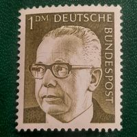 ФРГ 1971. Третий Бундеспрезидент Хайнеман Густав