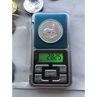 ЮАР 5 шиллингов 1949 Георг VI - серебро 28,28 гр. 0,800 проба - без минималки