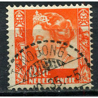 Нидерландская Индия - 1934/1937 - Королева Вильгельмина 12 1/2С - [Mi.214] - 1 марка. Гашеная.  (Лот 77EW)-T25P3