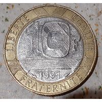 Франция 10 франков, 1991 (12-1-11)