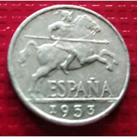 Испания 10 сентимо 1953 г. 40742
