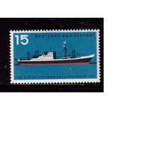Германия(ФРГ)-1957,(Мих.257), **, Флот, Корабль