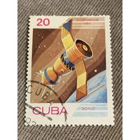 Куба 1983. Корабль Союз. Марка из серии