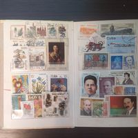 Лот марок разной тематики 65шт