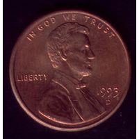 1 цент 1993 год D США