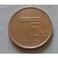 5 центов, Нидерланды 1990 г.