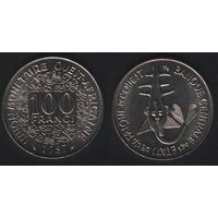 Западная Африка (BCEAO) _km4 100 франков 1987 год (f