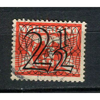 Нидерланды - 1940 - Цифры. Надпечатка нового номинала 2 1/2С на 3С - [Mi.357] - 1 марка. Гашеная.  (Лот 27DX)-T2P24