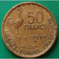 Франция 50 франков 1951 В