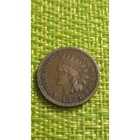 США 1 цент 1885 г ( индеец , редкий год )