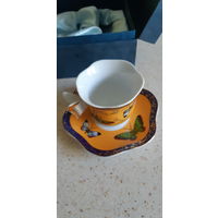 Чашка с блюдцем (кофе пара 80 мл) фарфор
