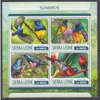 2017 Сьерра-Леоне 8615-8618KL Птицы 11,00 евро
