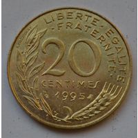 Франция, 20 сантимов 1995 г.