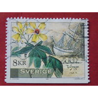 Швеция 2001 г. Цветы. Флот.