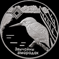 Беларусь - 20 рублей 2008 - Зимородок Ag