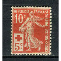Франция - 1914 - Красный крест - [Mi. 126] - полная серия - 1 марка. MH.  (Лот 47DL)