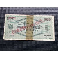 Германия  500 марок 1922