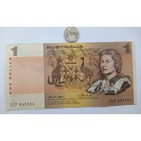 Werty71 Австралия 1 доллар 1974 - 1983 Картины аборигенов банкнота