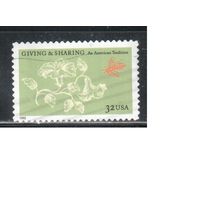 США-1998 (Мих.3049) , гаш., Цветы, Пчела (одиночка)(1)