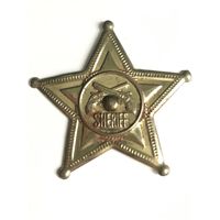 Звезда шерифа, 7 см на 7 см, металлическая