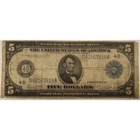 США 5 долларов series 1914 White-Mellon