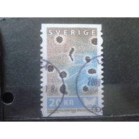 Швеция 2007 Рисунок на крыле бабочки 20 крон Михель-4,4 евро г8аш