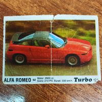 Turbo #121 (Турбо) Вкладыш жевачки Турба. Жвачки
