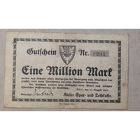 1 000 000 марок  1923 год Германия