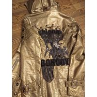 Новая стильная куртка цвета золото бронза