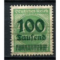 Рейх (Веймарская республика) - 1923 - Надпечатка нового номинала 100 Tsd на 400 M - [Mi.290] - 1 марка. Гашеная.  (Лот 45BH)
