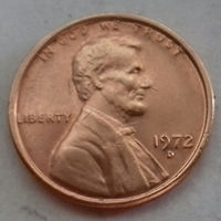 1 цент США 1972 D