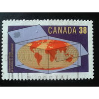 Канада 1989 карта мира