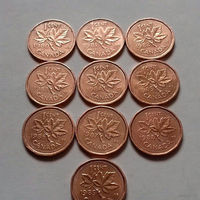 1 цент Канада, погодовка 1980-х