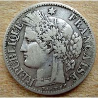 Франция. 2 франка 1887 г.