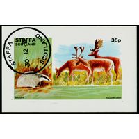 Фауна Стаффа 1972 год блок из 1 беззубцовой марки