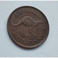Австралия 1/2 пенни, 1947 2-3-9