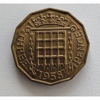 Великобритания 3 пенни 1958