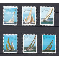 Яхты. Гренадины. 1988. 6 марок. Michel N 570-575 (10,0 е)