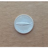 Канада, 10 центов 1967 г., серебро 0.800, 100 лет Конфедерации, Елизавета II (1952-2022)