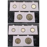 Распродажа с 1 рубля!!! Казахстан 5 монет (1, 3, 5, 10, 20 тенге) 1993 г. UNC